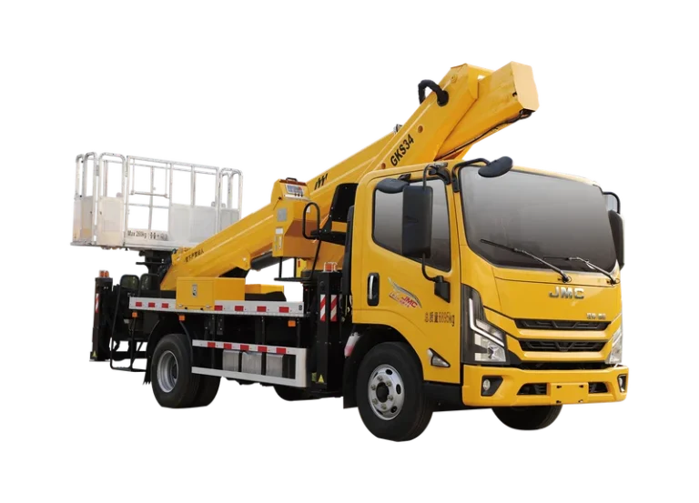 XCMG GKS34AEV Extensible Boom Aerial Device — 34 m max working height, 19 m max working range, 260 kg platform load, wireless remote