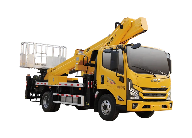 XCMG GKS34AEV Extensible Boom Aerial Device — 34 m max working height, 19 m max working range, 260 kg platform load, wireless remote
