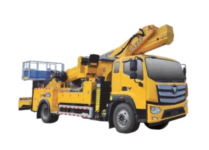 XCMG GKS55A Extensible Boom Aerial Device — 18 ton 4x2 chassis, 7-section telescopic boom, expandable aluminum alloy platform