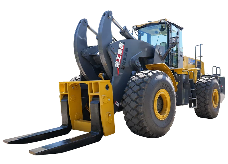 XCMG LW700KV-T33 Stone Fork Loader — 33-ton rated load, 178 kW, 38.5 t operating weight