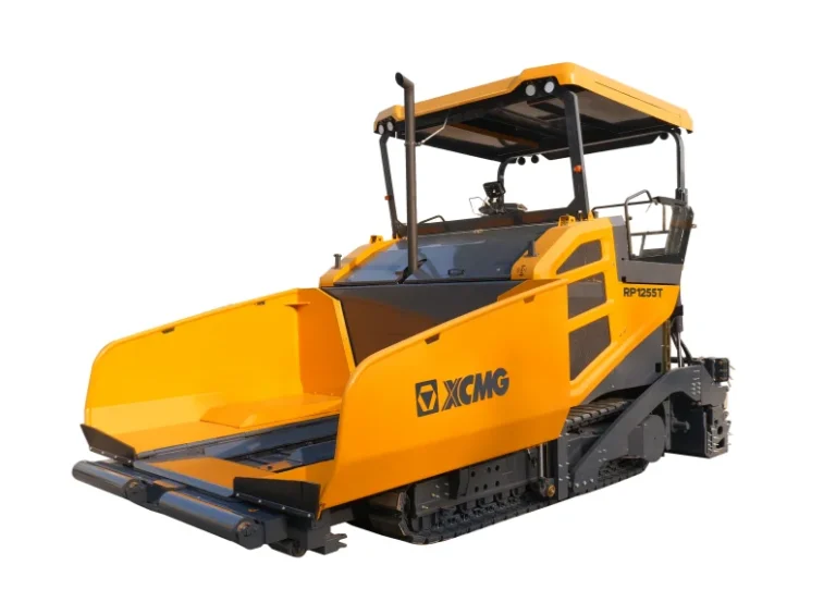 XCMG RP1255T Universal Tracked Paver — 12.5 m max paving width, 550 mm thickness, 1300 t/h, Cummins QSL8.9C325 engine