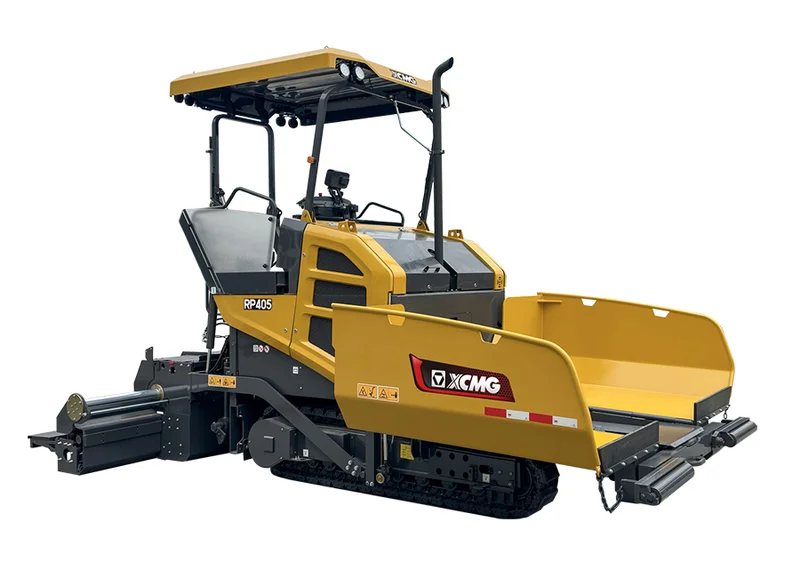 XCMG RP405 Mini Tracked Paver — 4.5 m max paving width, 260 mm thickness, 350 t/h, Shangchai SC4H130G3 engine