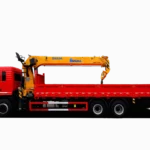 Grúa montada en camión XCMG GSQS350-5 — Peso bruto vehicular (GVW) de 18,5 t, chasis 6x4/3 con motor MC11.40-50 con licencia MAN, Euro V, 90 km/h, pluma octogonal