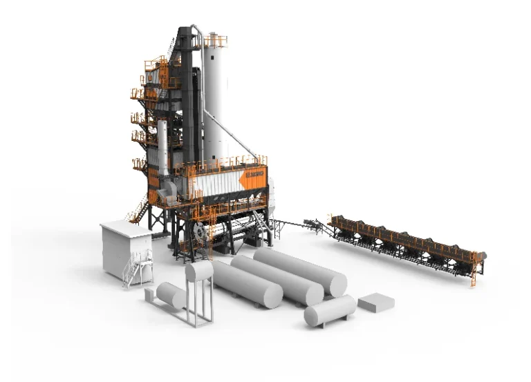 XCMG XAP165 Asphalt Mixing Plant — 160 t/h rated productivity, 2200 kg/batch mixing capacity, 436 kW power