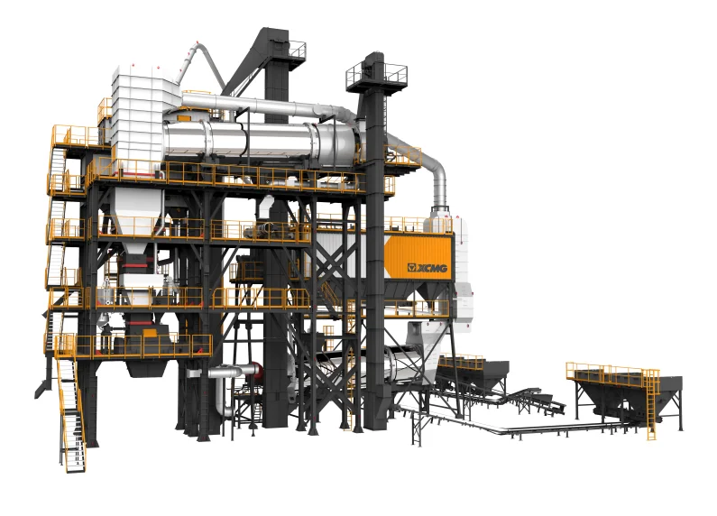 XCMG XARP245H Integral Asphalt Plant-Mix Hot Recycling Equipment — 240 t/h productivity, 130 t/h recycled material heating, 4300 kg/batch mixing