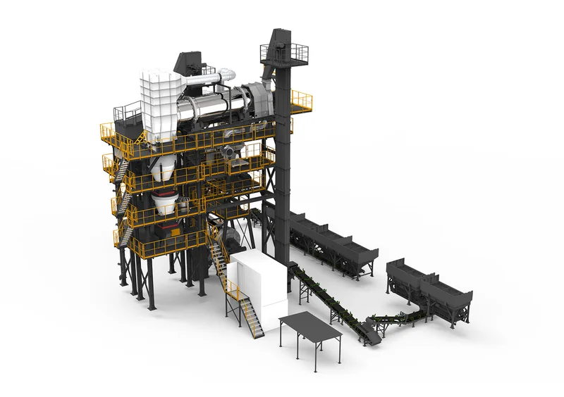 XCMG XARP85 Integral Asphalt Plant-Mix Hot Recycling Equipment — 80 t/h productivity, 60 t/h recycled material heating, 1600 kg/batch mixing