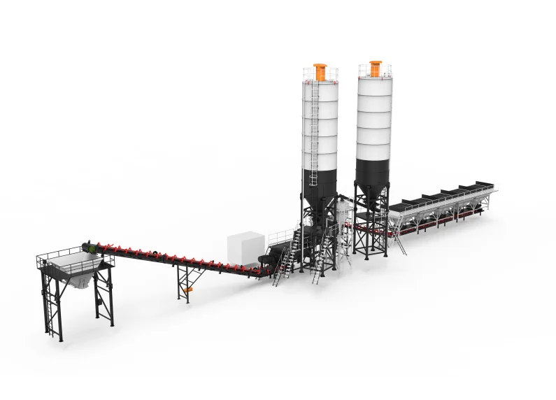 XCMG XC1000S Stabilized Soil Mixing Plant — 1000 t/h rated productivity, modular layout, 369 kW total installed power