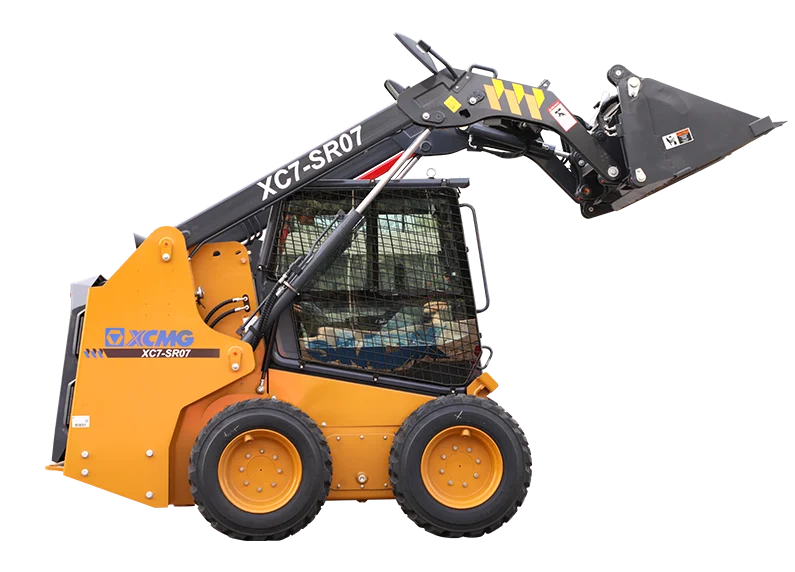 XCMG XC7-SR07 Skid Steer Loader — 0.45 m3 bucket, 890 kg rated load, 36.8 kW Yanmar-class diesel