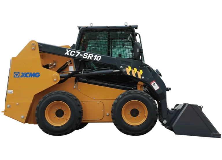 XCMG XC7-SR10 Skid Steer Loader — 0.6 m3 bucket, 1100 kg rated load, 61.3 kW diesel, high-flow hydraulics