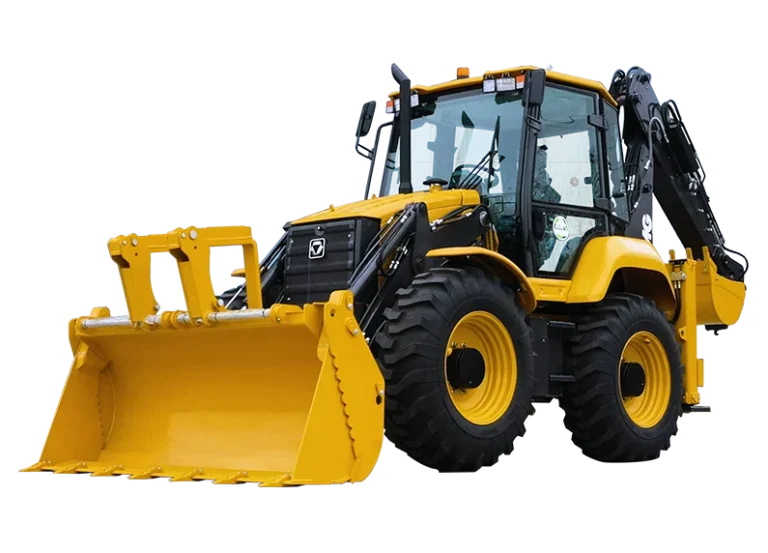 XCMG XC8-S3580 Backhoe Loader — 1.3 m3 front bucket, 3500 kg rated load, 0.26 m3 backhoe, 5555 mm digging depth, 82 kW engine