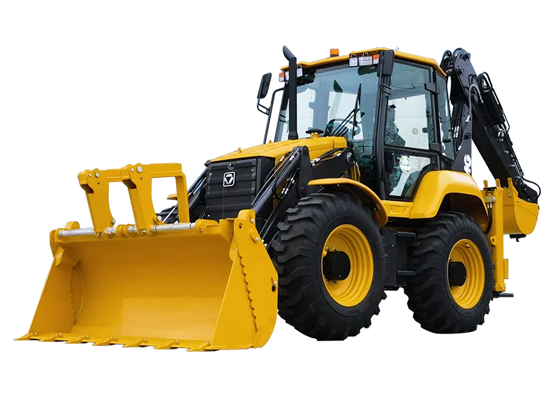XCMG XC8-S3580 Backhoe Loader — 1.3 m3 front bucket, 3500 kg rated load, 0.26 m3 backhoe, 5555 mm digging depth, 82 kW engine