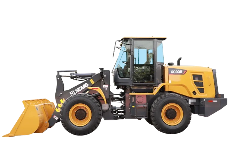 XCMG XC938 Wheel Loader — 1.8 m3 bucket, 10400 kg operating weight, 92 kW diesel