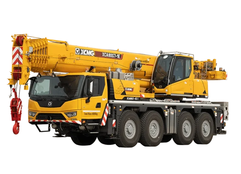 XCMG XCA80G7-1E All Terrain Crane — 80 ton, 60 m boom, 4-axle Daimler OM471LA EU Stage V on G2 platform