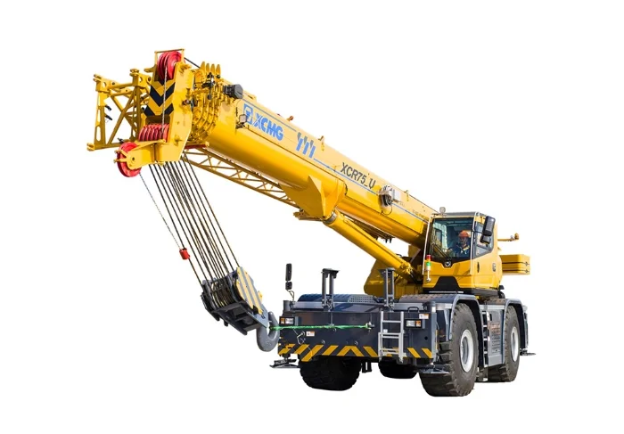 XCMG XCR75_U 75-US-ton rough terrain crane product shot