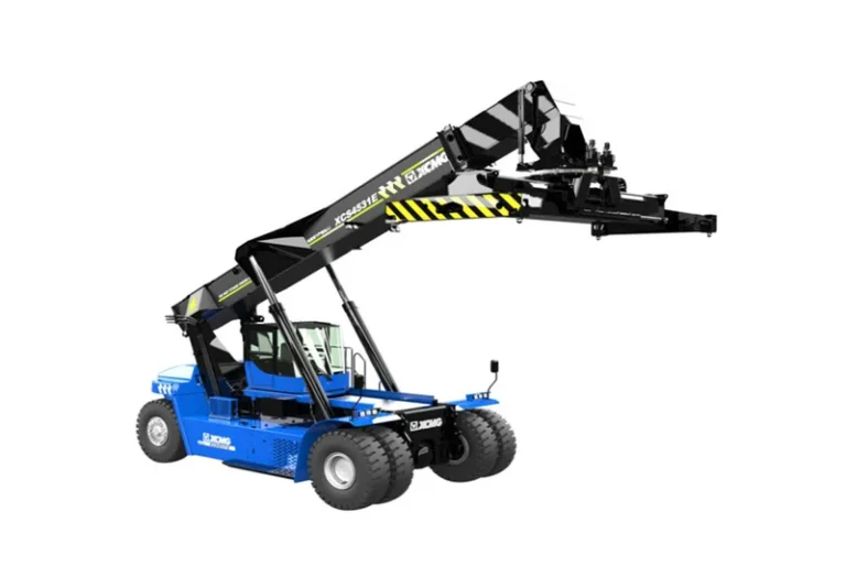 XCMG XCS4531E Electric Container Reach Stacker — 45 t laden handler, 15.1 m lift, 6-high stacking, CATL battery 423/507/595 kWh, Lvkon PMSM