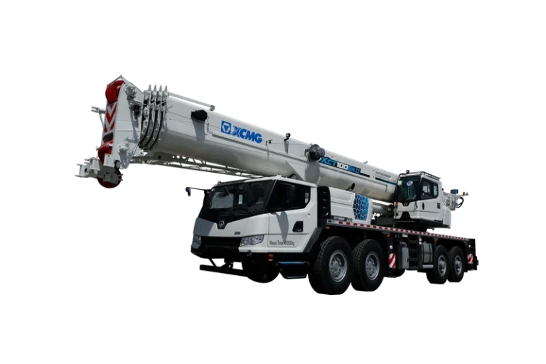 XCMG XCT100BRII Truck Crane — 100 ton, 50.5 m main boom, 4-axle 8x4x4 chassis with Weichai WP12 engine