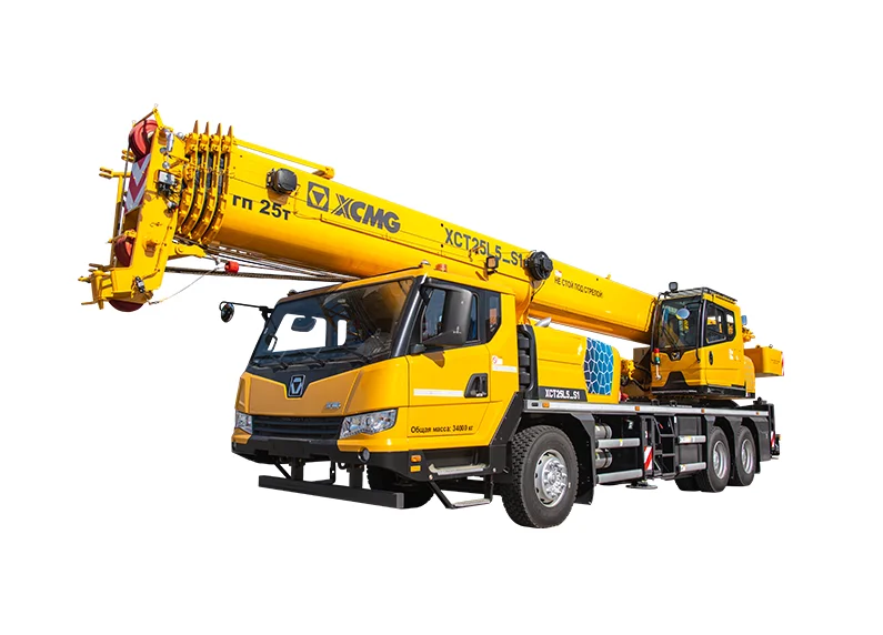 XCMG XCT25L5_S1 Truck Crane - 25 ton, 43 m boom, 3-axle 6x4x2 chassis with Shanghai Diesel SC9DF340Q5 Euro V engine