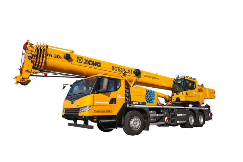 XCMG XCT30_S1 Truck Crane - 30 ton, 44 m boom, 3-axle 6x4x2 chassis with Shanghai Diesel SC9DF340Q5 Euro V engine