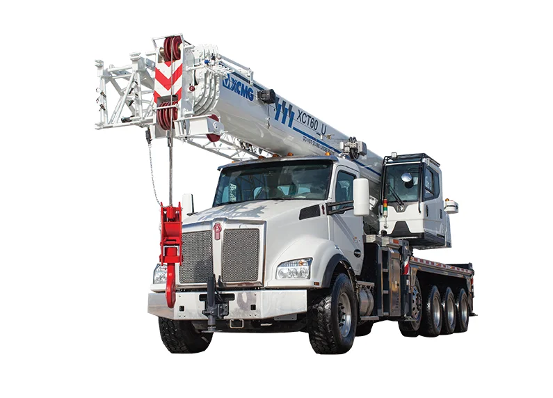 XCMG XCT60_U Truck Crane - 60 USt, 154 ft boom, 5-axle 10x8x2 chassis with PACCAR MX-13 engine and EPA 2021 emission compliance
