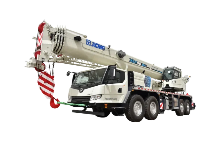 XCMG XCT90_BRI Truck Crane — 90 ton, 48 m main boom, 4-axle 8x4x4 chassis with Weichai WP12G engine