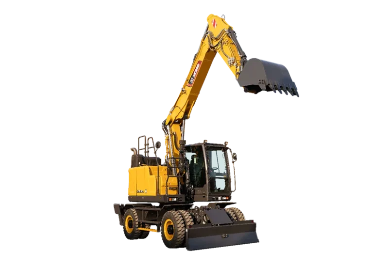 XCMG XE155WECR Wheel Excavator — 17.9 ton short-tail, Cummins B4.5 115 kW, EU stage V, 1750 mm tail swing radius