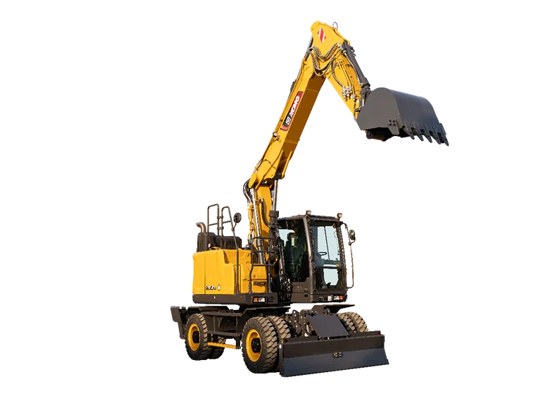 XCMG XE155WECR Wheel Excavator — 17.9 ton short-tail, Cummins B4.5 115 kW, EU stage V, 1750 mm tail swing radius
