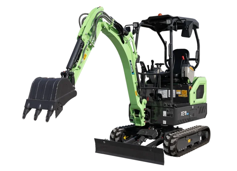 XCMG XE19EV Electric Excavator — 2.1 ton, 51.2V LiFePO4 23.5 kWh battery, 12 kW, zero emission