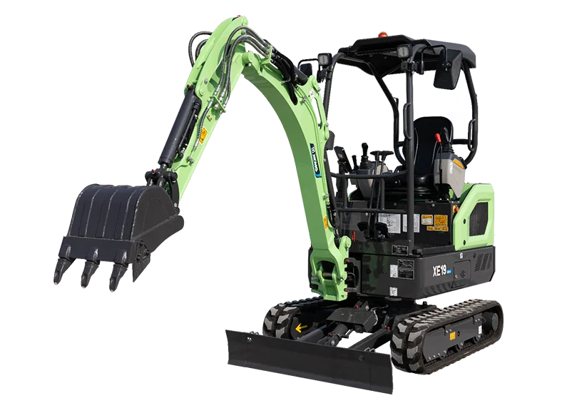 XCMG XE19EV Electric Excavator — 2.1 ton, 51.2V LiFePO4 23.5 kWh battery, 12 kW, zero emission