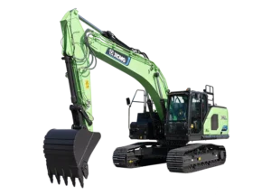 XCMG XE215EV Electric Excavator — 23.5 ton, lithium iron phosphate battery, 140 kW permanent magnet motor