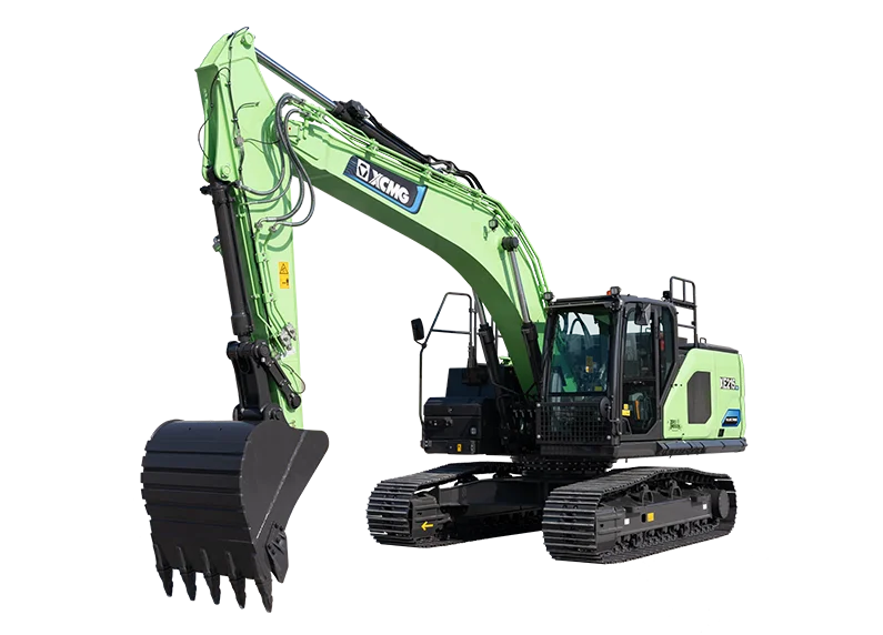 XCMG XE215EV Electric Excavator — 23.5 ton, lithium iron phosphate battery, 140 kW permanent magnet motor