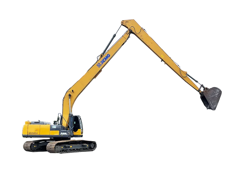 XCMG XE260CLL Long Reach Excavator — 28.3 ton, 18 m max digging radius, XCMG SC7H 140 kW