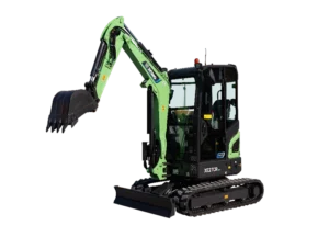 XCMG XE27CREV Electric Excavator — 3.2 ton, 48V LiFePO4 23.5 kWh, 15 kW, 3 hr battery life
