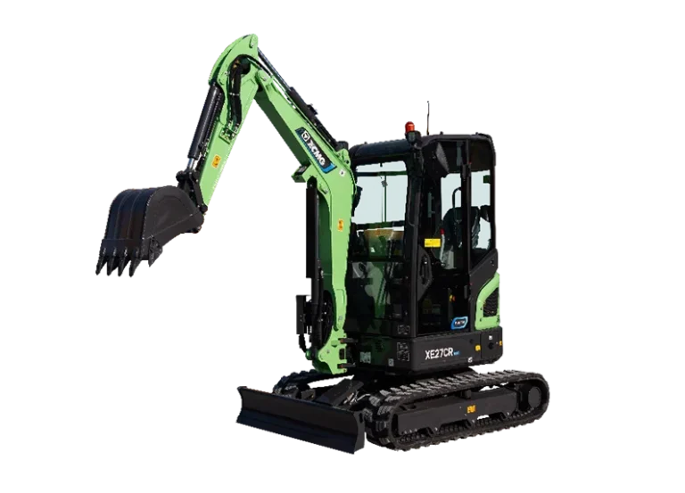 XCMG XE27CREV Electric Excavator — 3.2 ton, 48V LiFePO4 23.5 kWh, 15 kW, 3 hr battery life