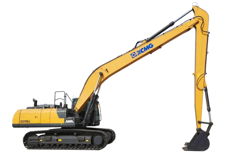 XCMG XE370DLL Long Reach Excavator — 39.75 ton, 22 m max digging radius, Isuzu 6HK1 212 kW