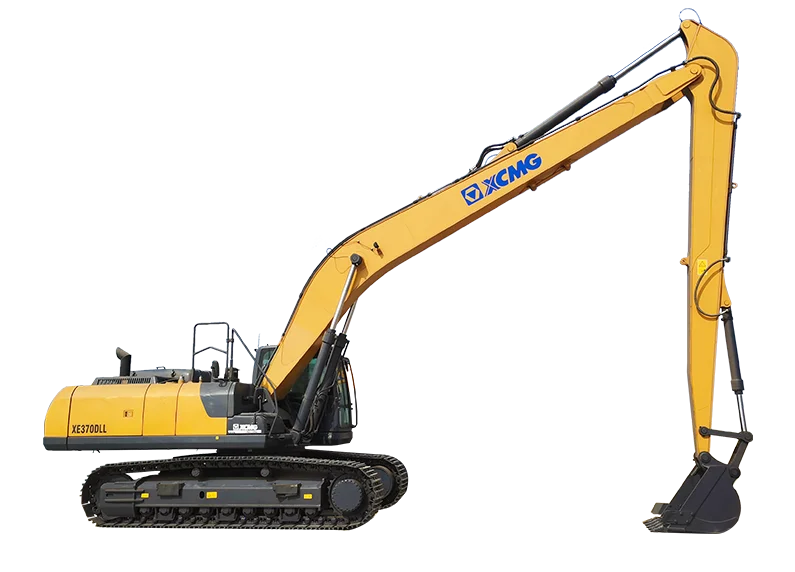XCMG XE370DLL Long Reach Excavator — 39.75 ton, 22 m max digging radius, Isuzu 6HK1 212 kW