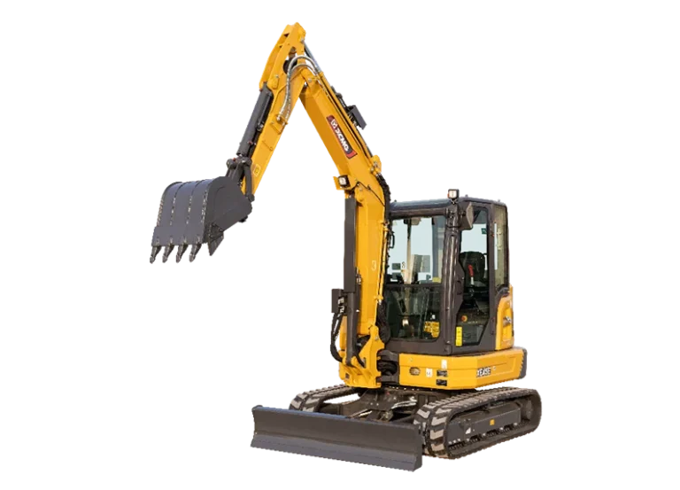 XCMG XE45E Excavator — 4.8 ton, Kubota D1803 30.1 kW, EU stage V, rubber crawler