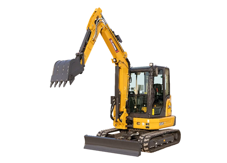 XCMG XE45E Excavator — 4.8 ton, Kubota D1803 30.1 kW, EU stage V, rubber crawler