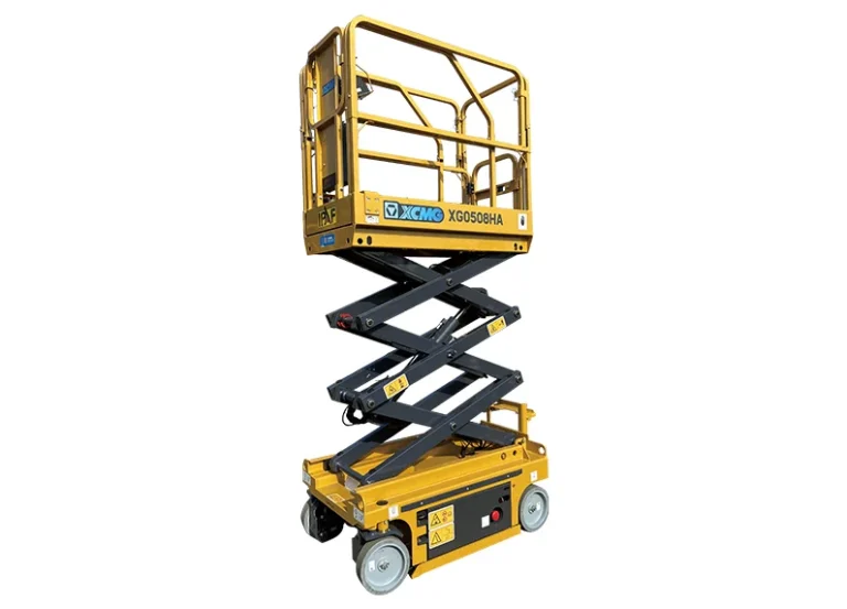 XCMG XG0508HA Scissor Lift — 5.5 m working height, 200 kg capacity, hydraulic-actuated MEWP