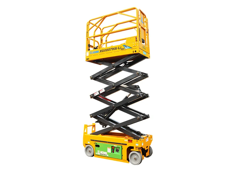 XCMG XG0807HA Hybrid Scissor Lift — 7.8 m working height, 230 kg rated load, 1485 kg total weight