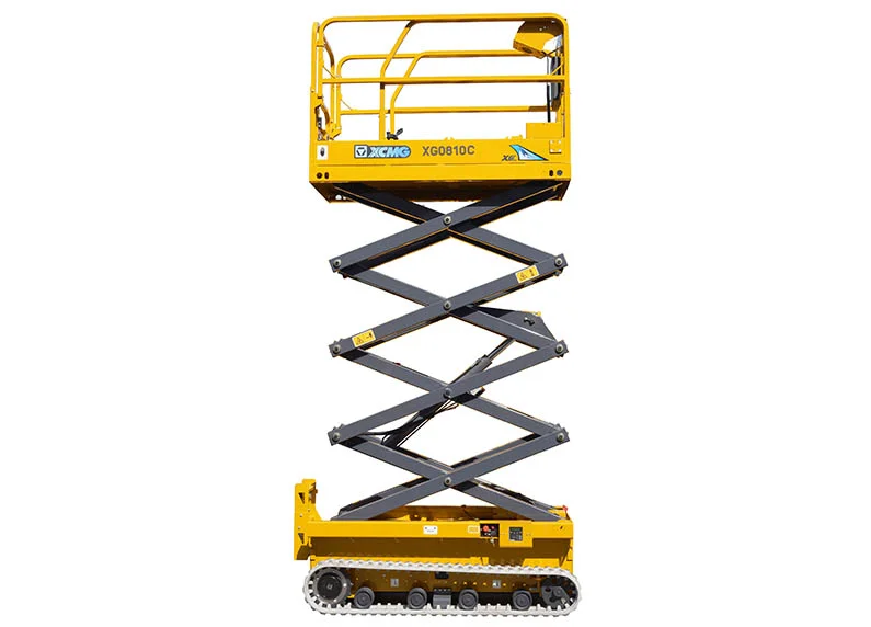 XCMG XG0810C Crawler Scissor Lift - 8.8 m working height, 6.8 m platform, 250 kg capacity