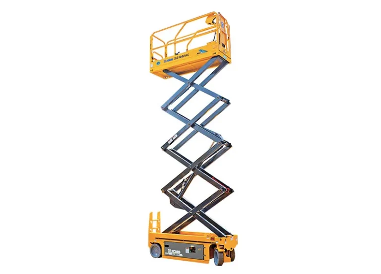 XCMG XG1008AC AC Electric Scissor Lift — 10 m working height, 230 kg rated load, 2260 kg total weight