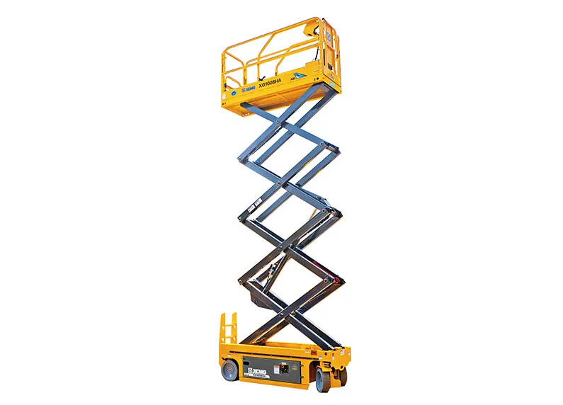 XCMG XG1008HA Hybrid Scissor Lift — 10 m working height, 230 kg rated load, 2220 kg total weight