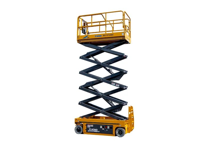 XCMG XG1212AC AC Electric Scissor Lift — 11.85 m working height, 320 kg rated load, 3000 kg total weight