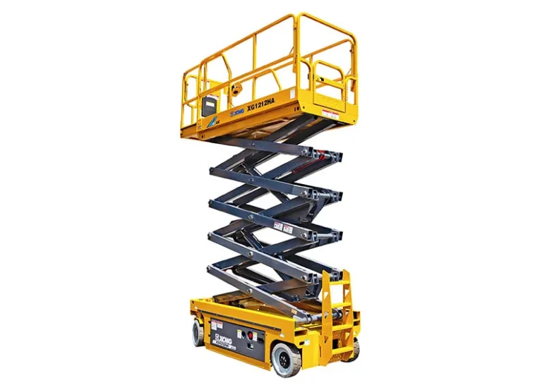 XCMG XG1212HA Hybrid Scissor Lift — 12 m working height, 320 kg rated load, 2850 kg total weight