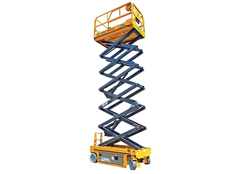 XCMG XG1412AC AC Electric Scissor Lift — 13.8 m working height, 320 kg rated load, 3150 kg total weight
