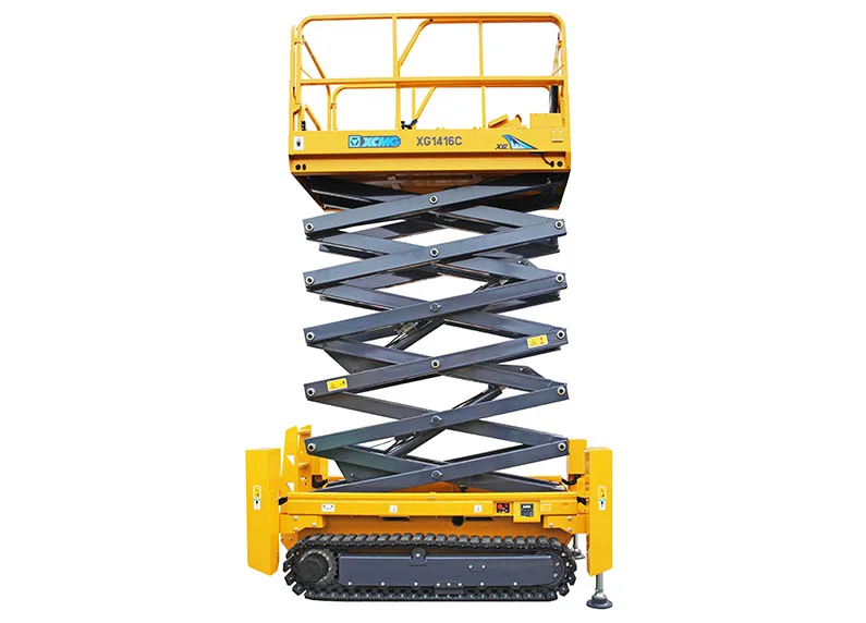 XCMG XG1416C Crawler Scissor Lift - 13.8 m working height, 11.8 m platform, 320 kg capacity