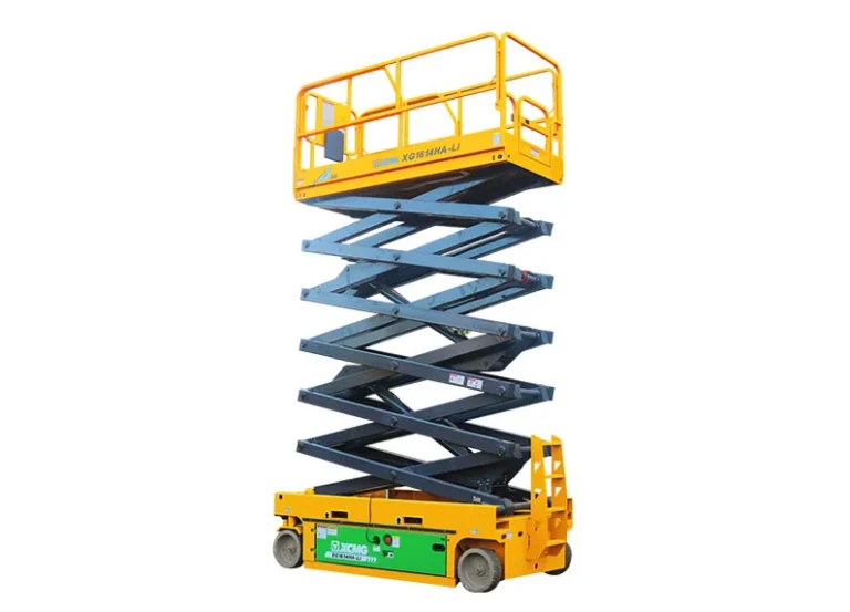 XCMG XG1614HA Hybrid Scissor Lift — 15.8 m working height, 350 kg rated load, 3550 kg total weight