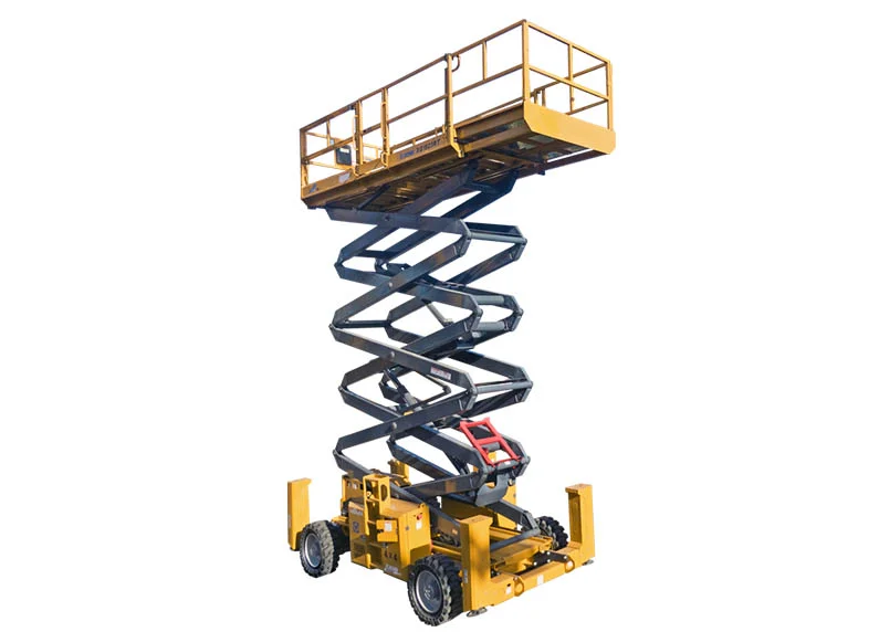 XCMG XG1823RT Engine-Powered Rough Terrain Scissor Lift — 18.1 m working height, 680 kg rated load, 36 kW engine, 8000 kg total weight
