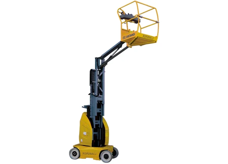 XCMG XGR26ACJ-ANSI Mast Lift — 33'2'' working height with jib, 441 lb lift capacity, ANSI-compliant 24V/265Ah electric