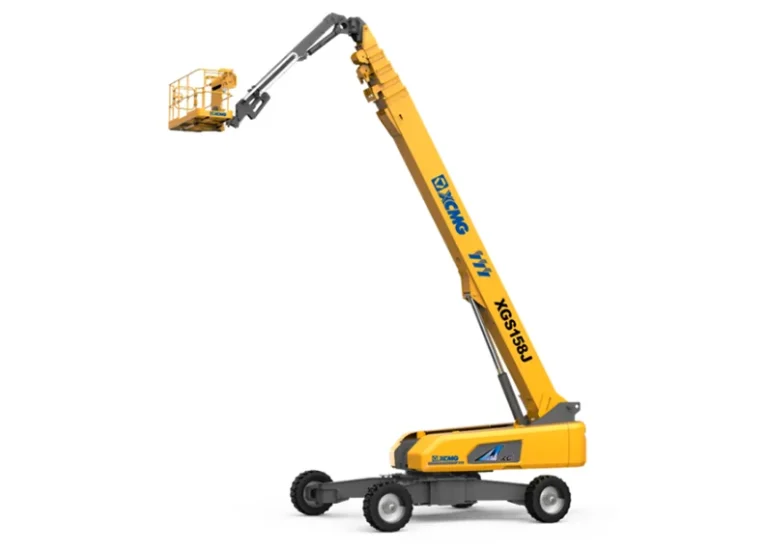 XCMG XGS158J-ANSI Telescopic Boom Lift — 164'1'' (50 m) working height, ANSI-certified 661/1014 lb capacity, 53,881 lb